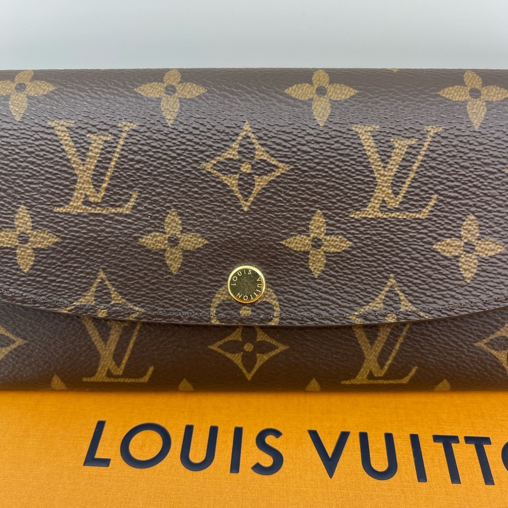 Louis Vuitton Monogram Emilie Wallet on Strap Rose Ballerine M61289 - Picture 11 of 14